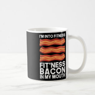 Taza De Café Estoy En Fitness Bacon En Mi Boca Camiseta Bbq Car