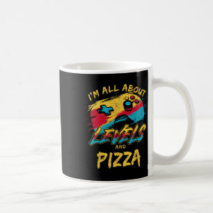 Taza De Café Estoy en Niveles Y Pizza Comida Divertida Para Jug