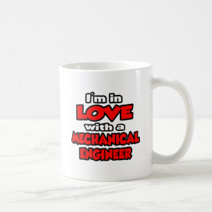 Taza De Café Estoy enamorada de un ingeniero mecánico