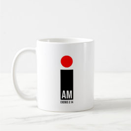 Taza De Café Estoy - Éxodo 3:14: Diseño Rojo