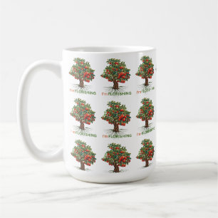 Taza De Café Estoy floreciendo – Árbol inspirador de crecimient