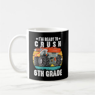 Taza De Café Estoy listo para aplastar a los alumnos de sexto g