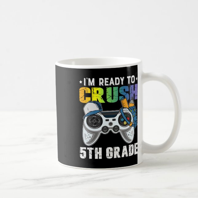 Taza De Café Estoy listo para aplastar el videojuego de quinto  (Derecha)