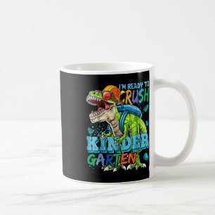Taza De Café Estoy listo para aplastar kínder dinosaurio de vue
