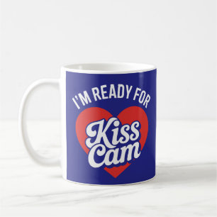 Taza De Café Estoy listo para besar a Cam - Dia del juego diver