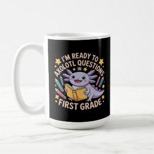 Taza De Café Estoy listo para hacer preguntas sobre Axolotl Gra