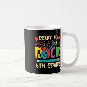 Taza De Café Estoy listo para rockear 6to grado guitarra de vue
