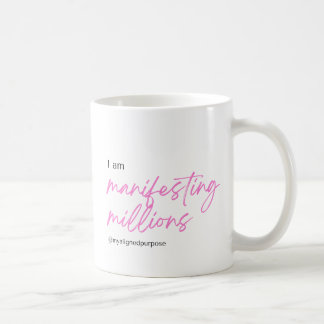 Taza De Café Estoy manifestando millones_Classic