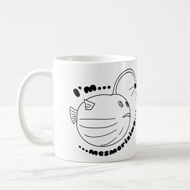 Taza De Café Estoy memerizando... El pez-lámpara de puré realiz (Izquierda)