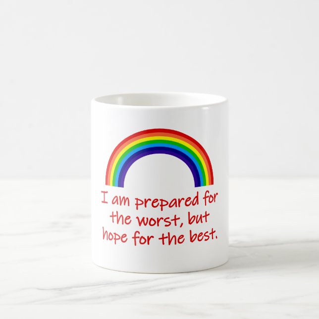 Taza De Café Estoy Preparado Para Lo Peor (Centro)