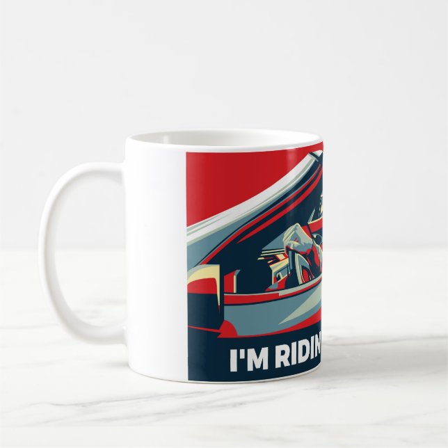 TAZA DE CAFÉ ESTOY RIDIN CON BIDEN (Izquierda)