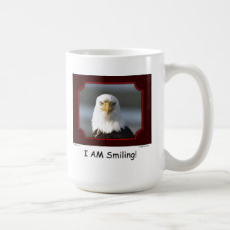 Taza De Café "Estoy sonriendo!" Eagle calvo