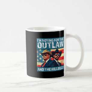 Taza De Café Estoy votando por el forajido y el paleto de Trump