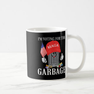 Taza De Café Estoy votando por la basura