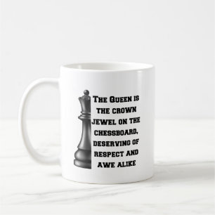 Taza De Café Estrategia de respeto del poder blanco negro de la