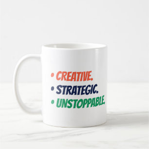 Taza De Café Estratégico creativo imparable Boss Babe Gift
