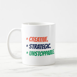 Taza De Café Estratégico creativo imparable | Boss Babe Gift