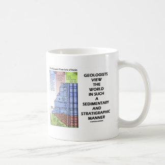 Taza De Café Estratigráfico sedimentario del mundo de la