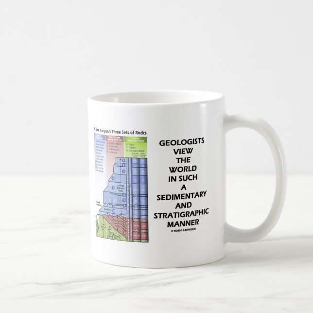 Taza De Café Estratigráfico sedimentario del mundo de la (Derecha)