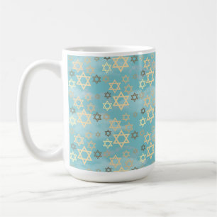 Taza De Café Estrella azul del cielo de David