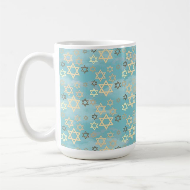Taza De Café Estrella azul del cielo de David (Izquierda)