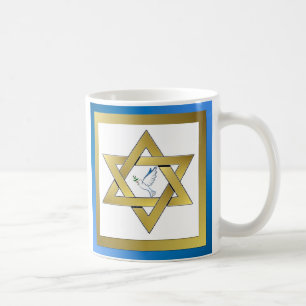 Taza De Café Estrella De David Mug De Peace Dove