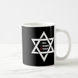 Taza De Café Estrella De David Nice Naughty Jewi En Hanukkah Na