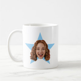 Taza De Café Estrella de Foto Personalizada Regalo Divertido Ca