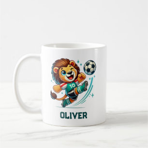 Taza De Café Estrella de Fútbol Lindo León