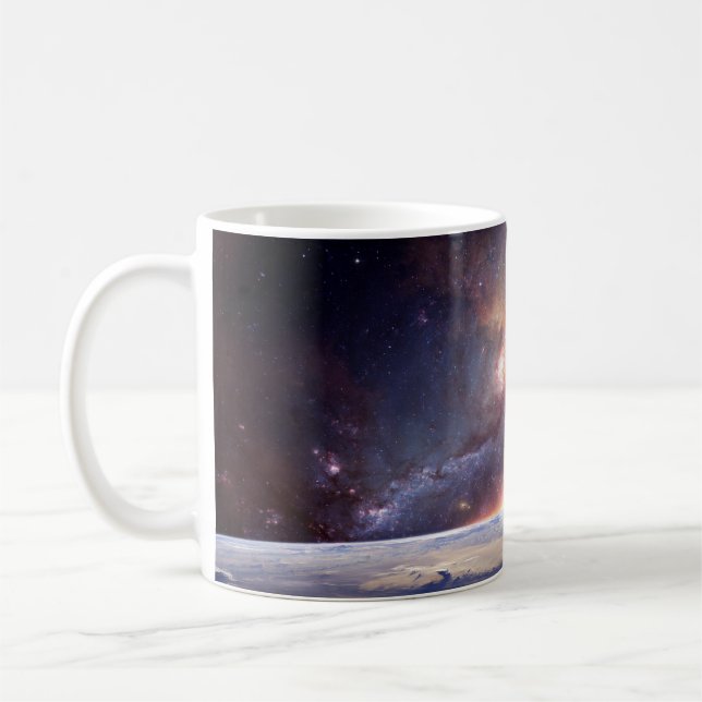 Taza De Café Estrella de galaxia infinity cosmos oscuro (Izquierda)