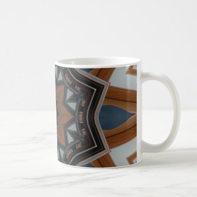 Taza De Café Estrella de Kaleidoscope Brown (Derecha)
