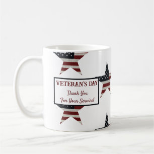 Taza De Café Estrella de la bandera estadounidense del Día del 