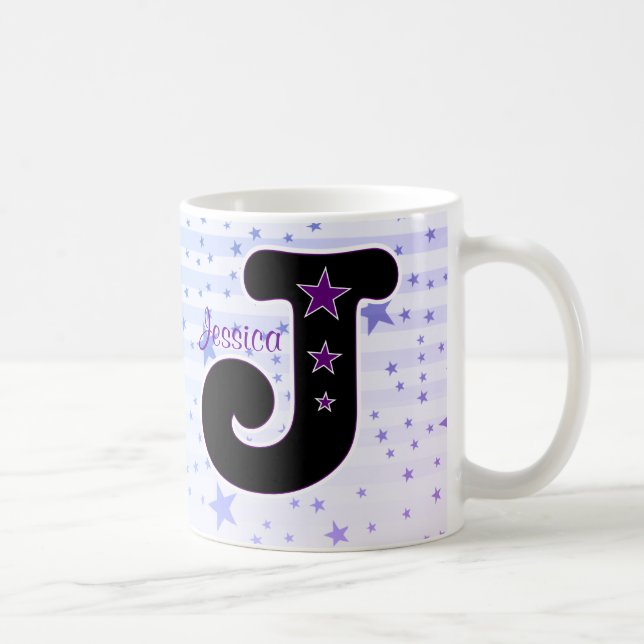 Taza De Café ESTRELLA de la inicial de J (Derecha)