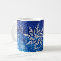 Estrella de la nieve de los Navidades azules