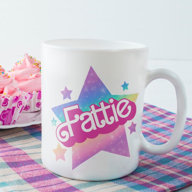 Taza De Café Estrella de nostalgia del arco iris retro 90 de ta (Subido por el creador)