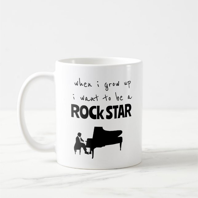 Taza de café estrella de rock cuando crezca (Izquierda)