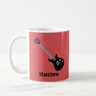 Taza De Café Estrella de rock de guitarra
