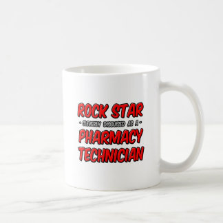 Taza De Café Estrella de rock.. Técnico de Farmacia