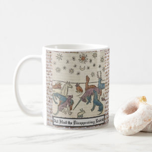 Taza De Café Estrella de sol de gatos de gatos de caza de unico