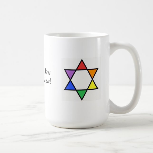 Taza De Café Estrella del arco iris de David (Derecha)