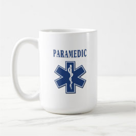 Taza De Café Estrella del paramédico de la vida