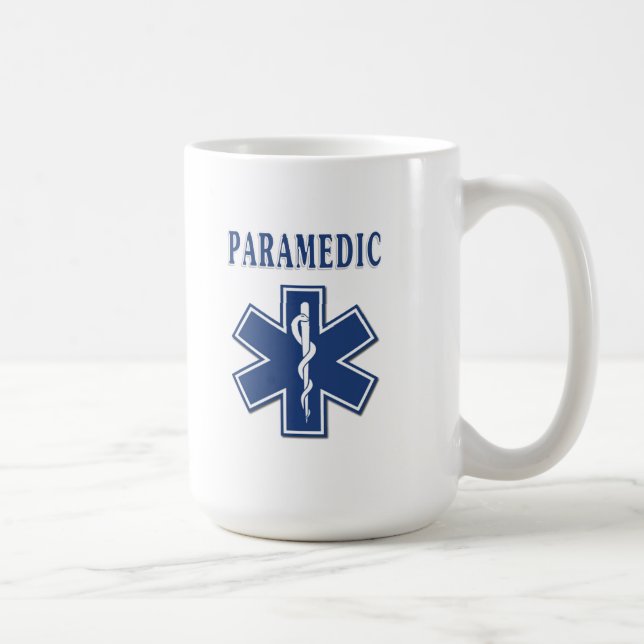 Taza De Café Estrella del paramédico de la vida (Derecha)