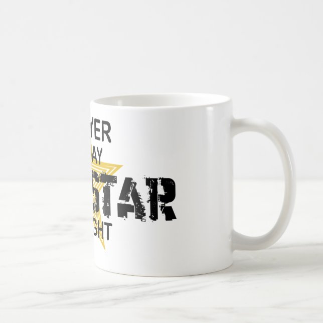 Taza De Café Estrella del rock del abogado por noche (Derecha)
