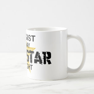 Taza De Café Estrella del rock del bajista por noche