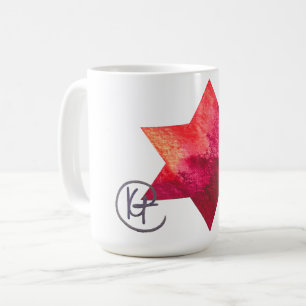 Taza De Café Estrella judía de arte de fuego