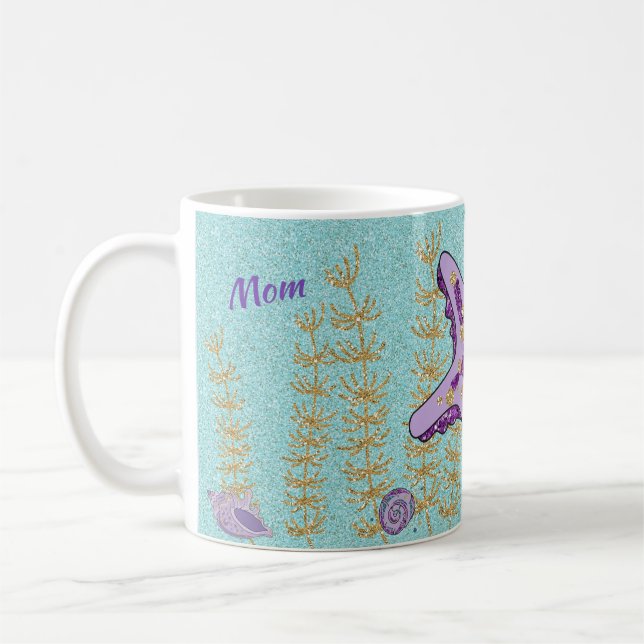 Taza De Café Estrella morada bajo el mar (Izquierda)