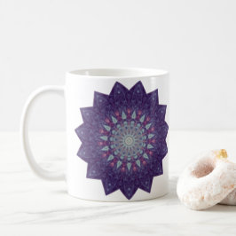 Taza De Café Estrella morada Mandala