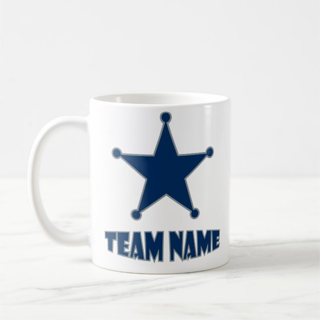 Taza De Café Estrella personalizada única de personalizado (Izquierda)