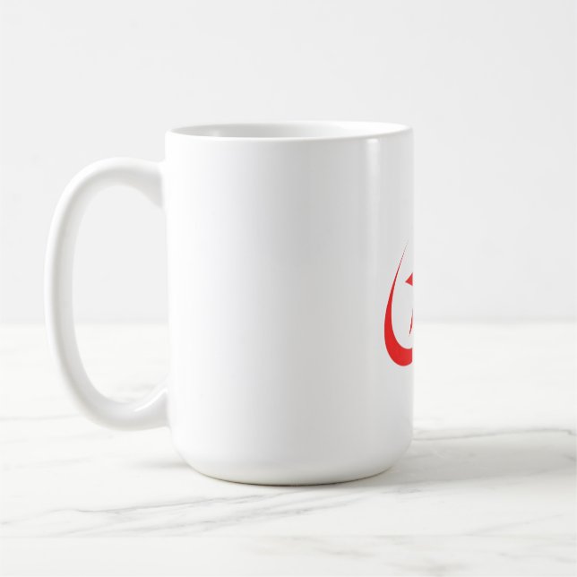 Taza De Café Estrella roja cósmica (Izquierda)