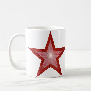 Taza De Café Estrella roja 'STAR!' mug white